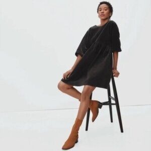 Everlane Corduroy Mini Dress XS Black